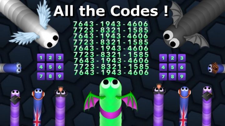 Liste des différents Codes Slither Io